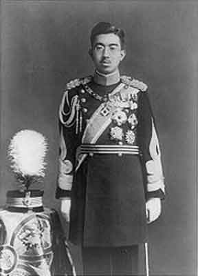 Photographic image of Emperor Hirohito in military dress